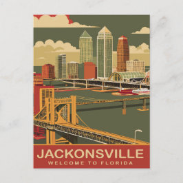 Cartão Postal Jacksonville, Costa Atlântica, Viagem