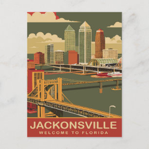Cartão Postal Jacksonville, Costa Atlântica, Viagem