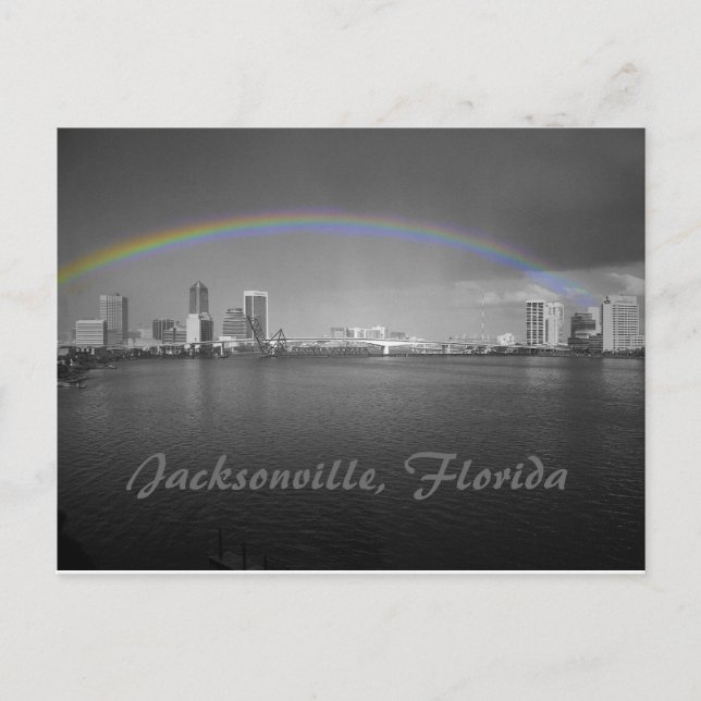 Cartão Postal Jacksonville, Flórida Rainbow (Frente)