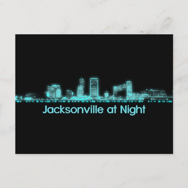 Cartão Postal Jacksonville Skyline (Frente)