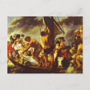 Cartão Postal Jacob Jordaens - Ferry Boat a Antuérpia