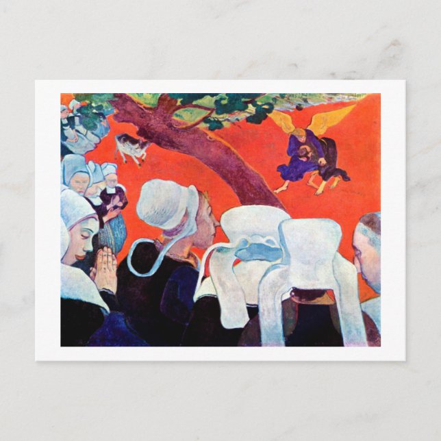 Cartão Postal Jacob Luta com o Anjo, Gauguin (Frente)