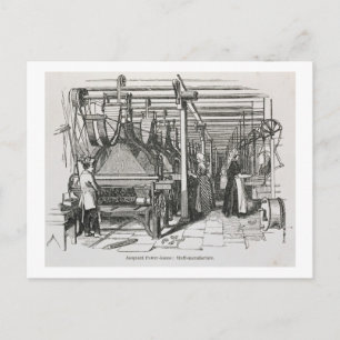 Cartão Postal Jacquard Power Looms (gravação)