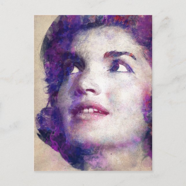 Cartão Postal Jacqueline Kennedy Onassis (Frente)