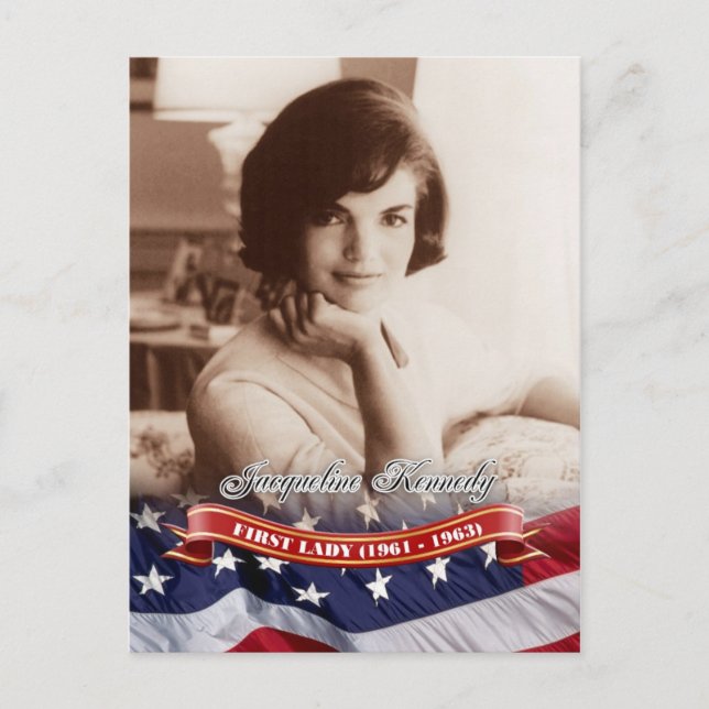 Cartão Postal Jacqueline Kennedy, Primeira-dama dos EUA (Frente)