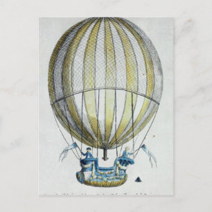 Cartão Postal Jacques Charles e Nicholas Robert's Balloon