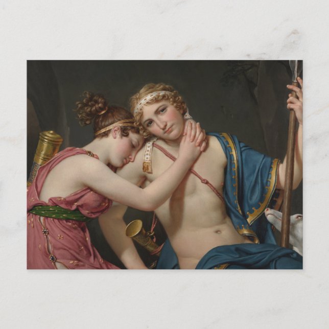 Cartão Postal Jacques David Farewell De Telemachus E Eucharis (Frente)
