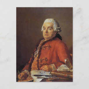 Cartão Postal Jacques David - Retrato de Jacques Francois