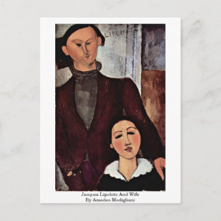 Cartão Postal Jacques Lipchitz E Esposa Por Amedeo Modigliani