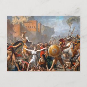 Cartão Postal Jacques Louis David - As Mulheres Sabinas