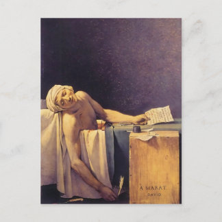 Cartão Postal Jacques-Louis David Morte De Marat