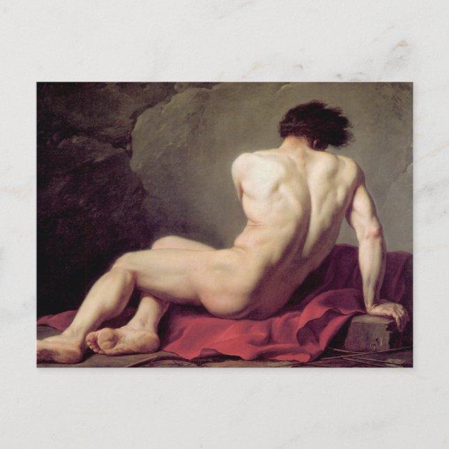 Cartão Postal Jacques-Louis David - Pátroclo (Frente)