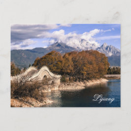 Cartão Postal Jade Dragon Snow Mountain, em Lijiang, China