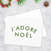 J'adore Noel | White Verde Minimalista de Natal