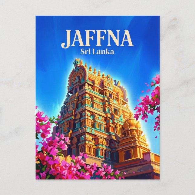 Cartão Postal Jafna Sri Lanka (Frente)