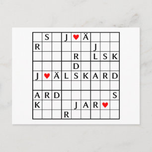 Cartão Postal jag älskar dig
