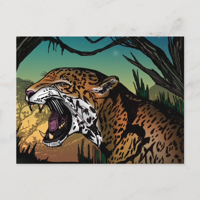 Cartão Postal Jaguar (Frente)