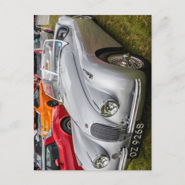 Cartão Postal Jaguar XK120 convertible sports car (Frente)