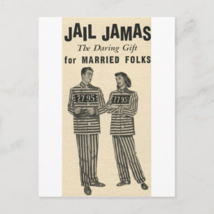 Cartão Postal Jail Jamas - o presente ousado para casais!
