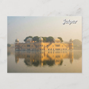 Cartão Postal Jaipur Jal Mahal Souvenir