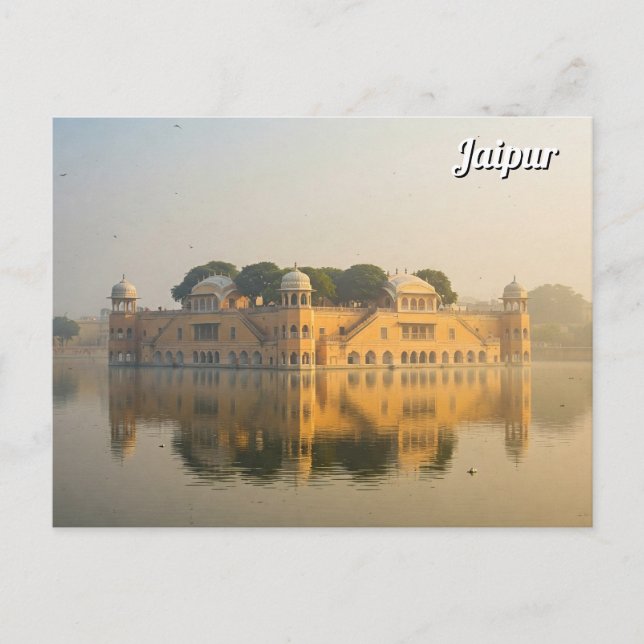 Cartão Postal Jaipur Jal Mahal Souvenir (Frente)