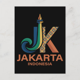 Cartão Postal Jakarta Indonesia Southeast Asia