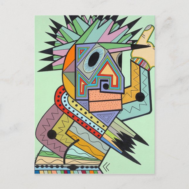 Cartão Postal "Jam in Brooklyn", por Ruchell Alexander (Frente)