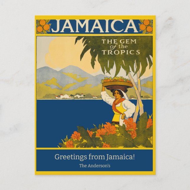 Cartão Postal Jamaica (Frente)