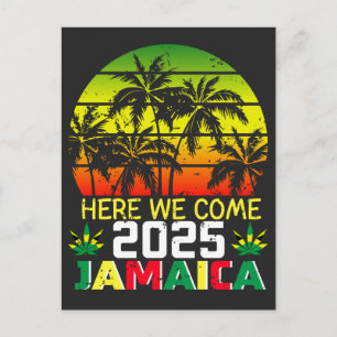 Cartão Postal Jamaica 2025 Aqui Vamos Nós