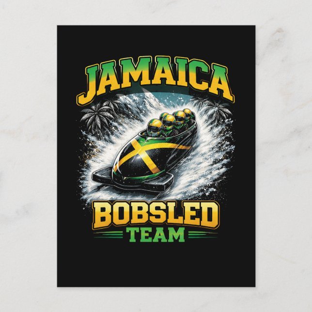 Cartão Postal Jamaica Bobsled Team (Frente)
