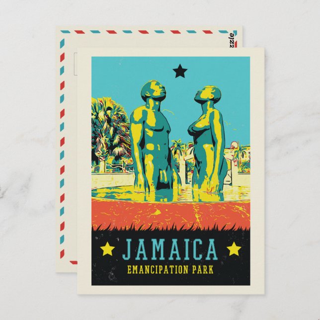 Cartão Postal Jamaica, Parque de Emancipação, Cartão-postal Cari (Frente/Verso)