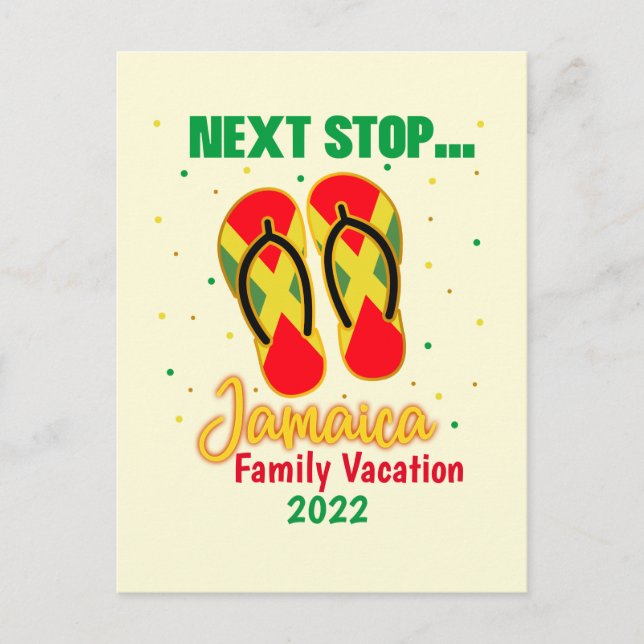 Cartão Postal Jamaica Vacinação Próxima Parar Correspondência do (Frente)