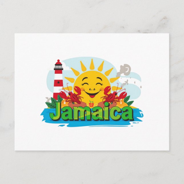 Cartão Postal Jamaica ya mon  (Frente)