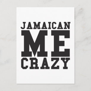 Cartão Postal Jamaican Me Crazy