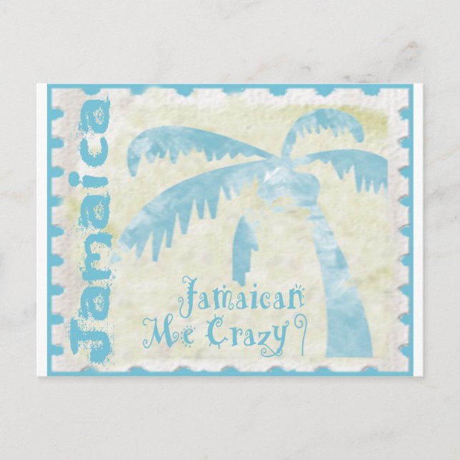 Cartão Postal Jamaican Me Crazy (Frente)