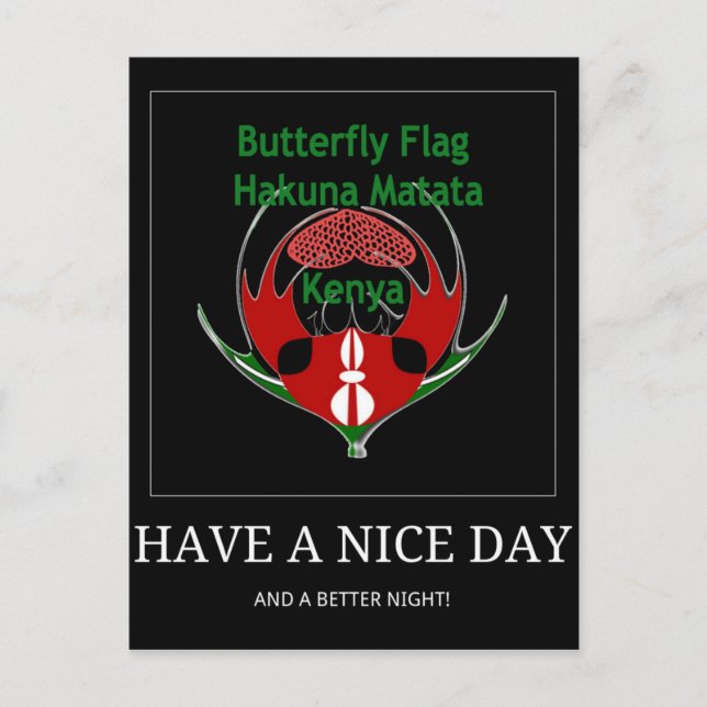 Cartão Postal Jambo Kenya (Frente)