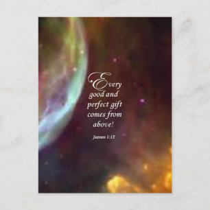 Cartão Postal James 1:17