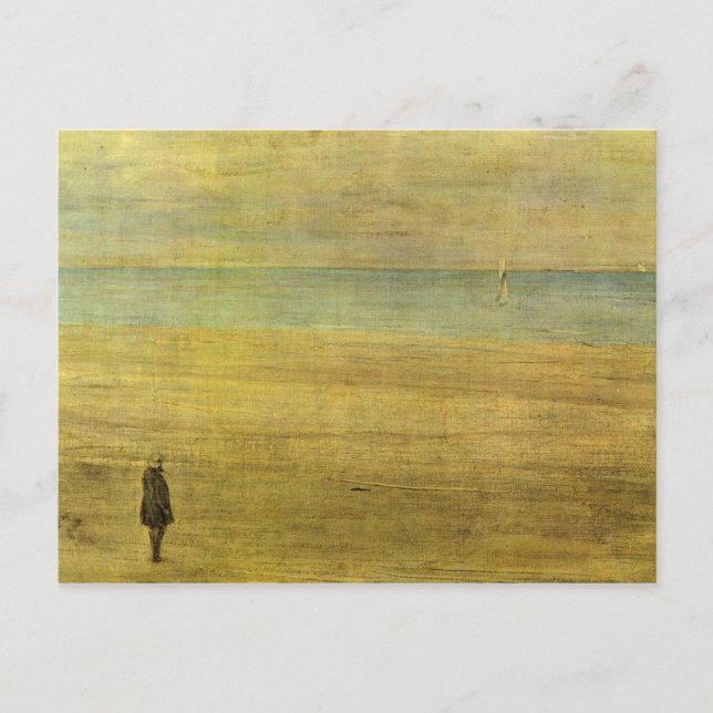 Cartão Postal James Abbot McNeill Whistler - Harmonia em Azul e (Frente)