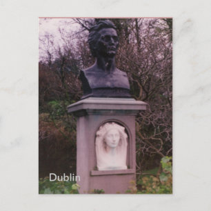 Cartão Postal James Clarence Mangan Monument, Dublin, Irlanda