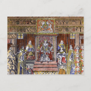 Cartão Postal James I da Inglaterra no Court,
