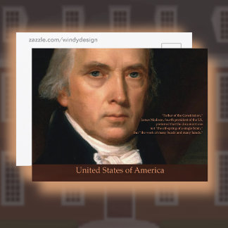 Cartão Postal James Madison EUA