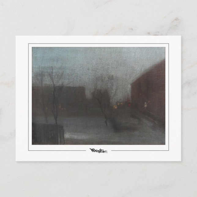 Cartão Postal James McNeill Whistler #200-2 - Bela Arte Postca.. (Frente)