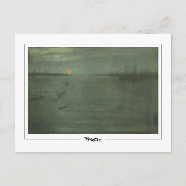 Cartão Postal James McNeill Whistler #404-2 - Bela Arte Postca.. (Frente)