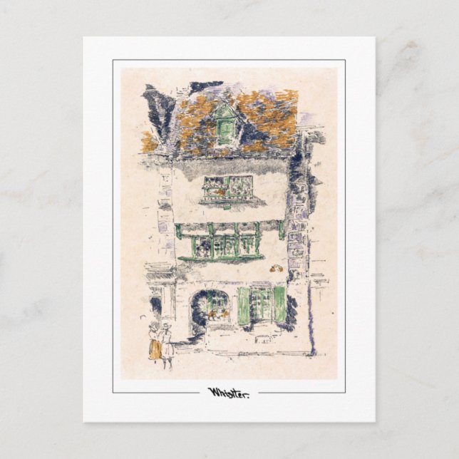 Cartão Postal James McNeill Whistler #438-2 - Bela Arte Postca.. (Frente)