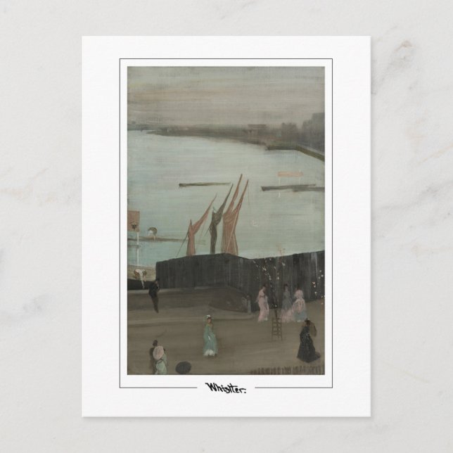 Cartão Postal James McNeill Whistler #441-2 - Bela Arte Postca.. (Frente)