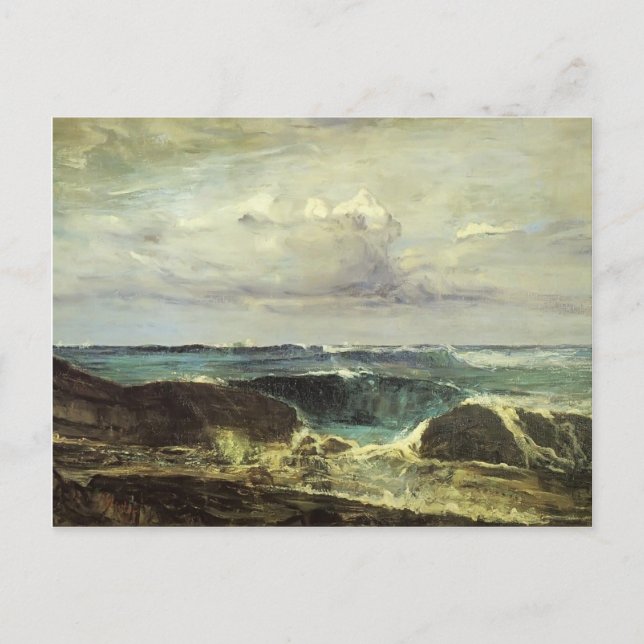 Cartão Postal James McNeill Whistler - A Onda Azul Biarritz (Frente)