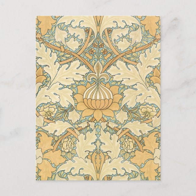 Cartão Postal James, por William Morris, Acanthus Leaves (Frente)