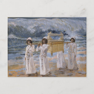 Cartão Postal James Tissot - A Arca Atravessa o Jordão