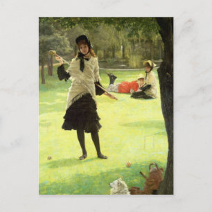 Cartão Postal James Tissot Croquet, c.1878