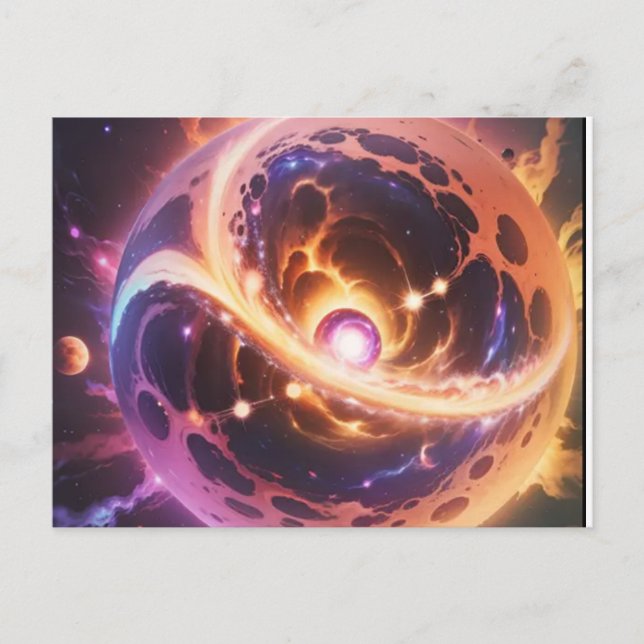 Cartão Postal james webb space telescópio, (Frente)